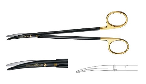 НОІР ТОННІС-АДСОН НОЖИЦІ ВИГНУТІ 175MM